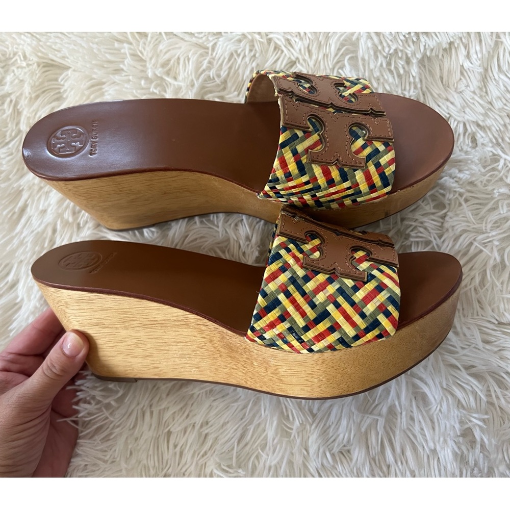 Tory Burch Multicolor Wedge Sandals